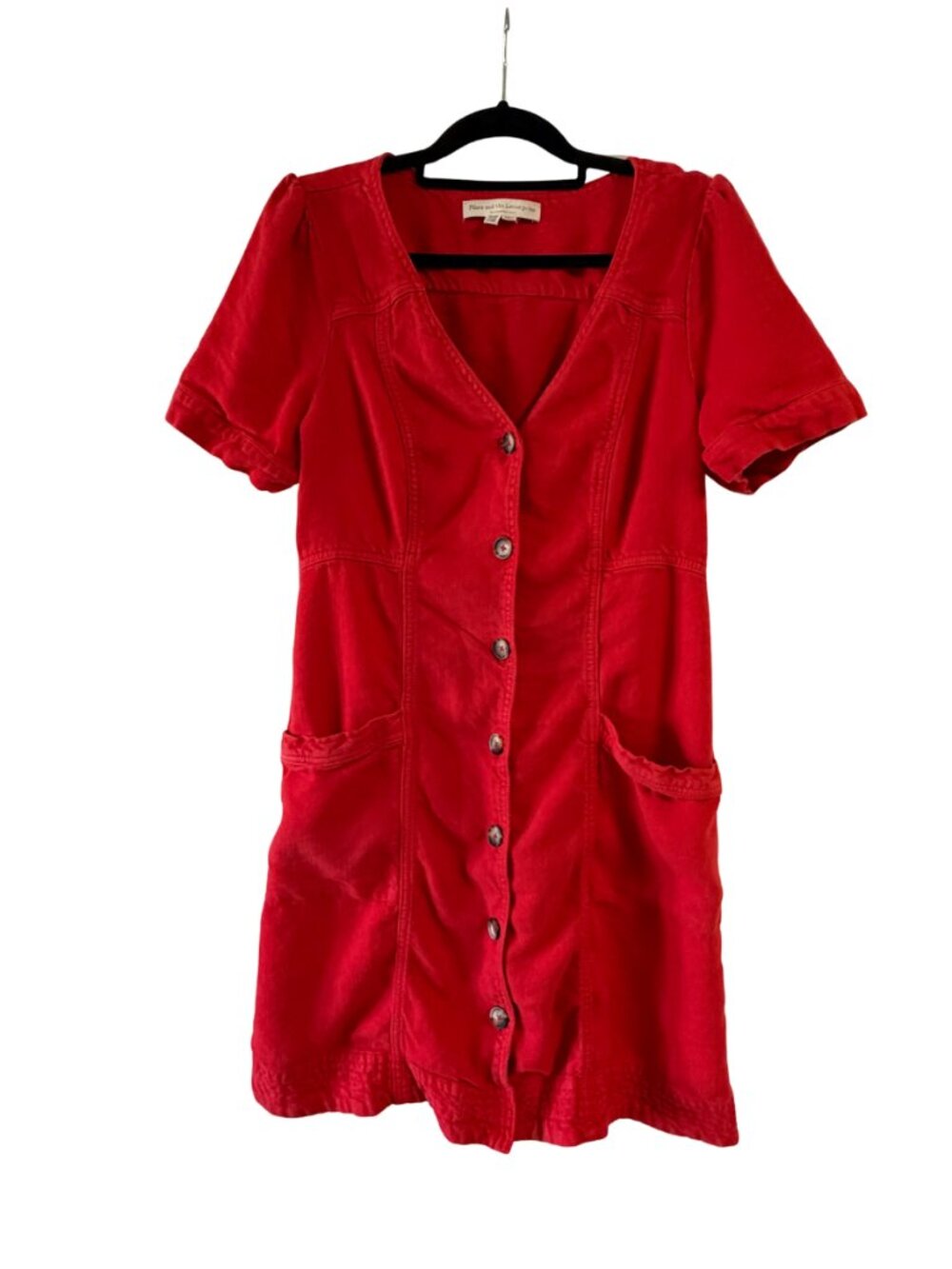 Anthropologie Pilcro and the Letterpress Red Button up dress
